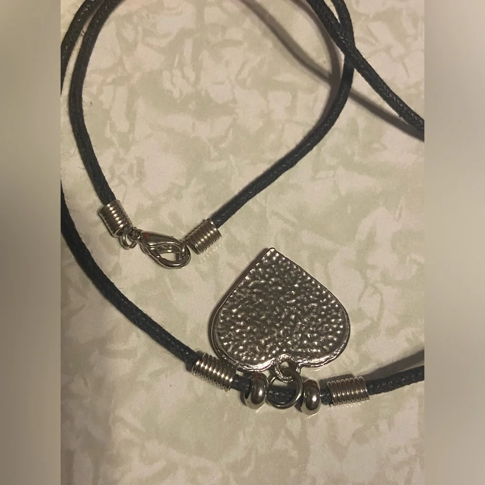 Enamel Heart Necklace #7515